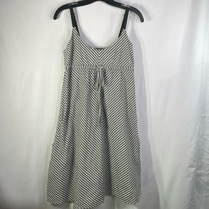 Striped Black and White Women's Dress